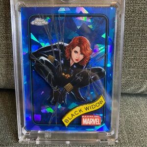Custom 3D Floater - Black Widow Marvel Avengers Topps Card